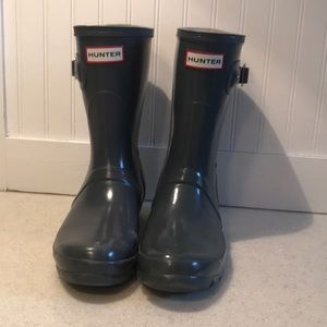Hunter Gray Short Rain Boots